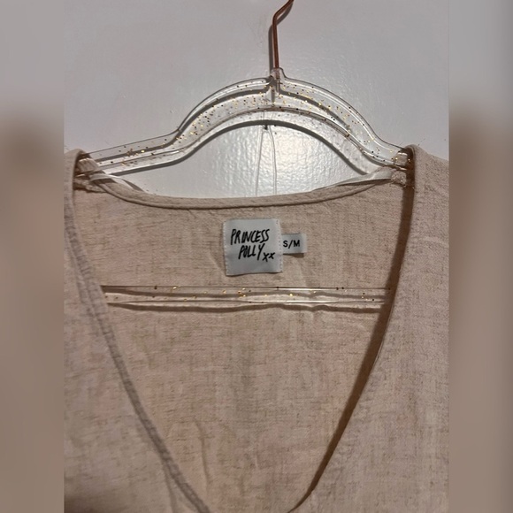 Princess Polly The Sandy Mini Dress Natural S/M - Picture 3 of 8